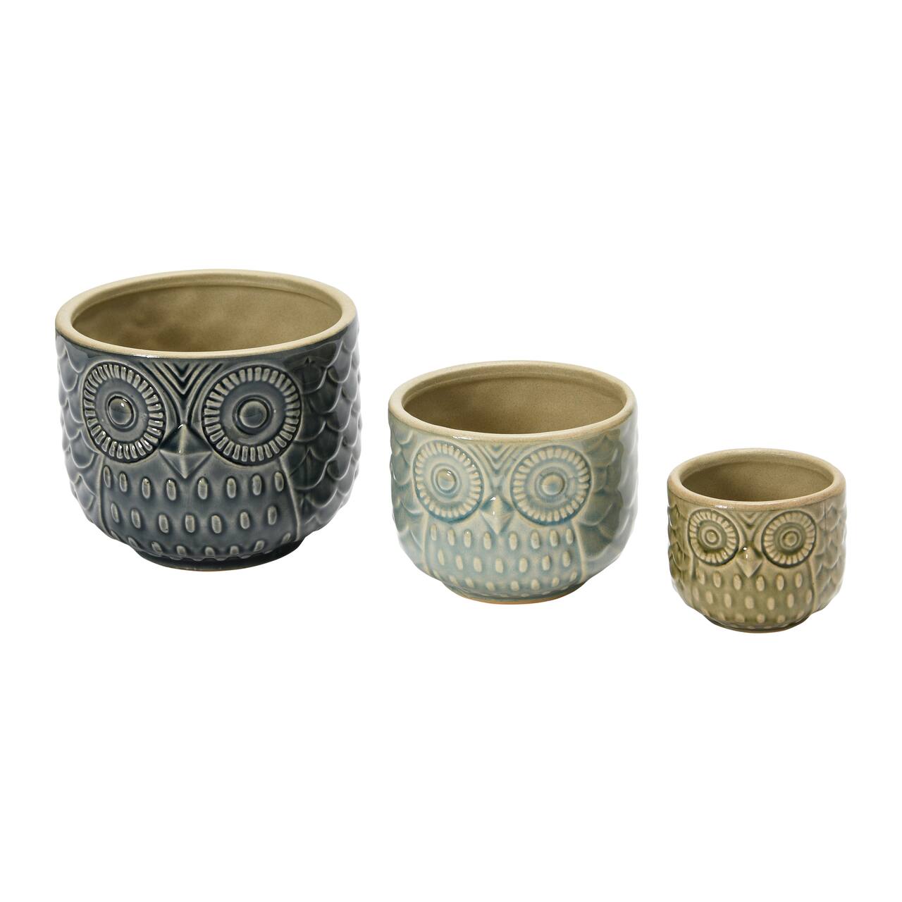 Hello Honey® Decorative Stoneware Owl Containers